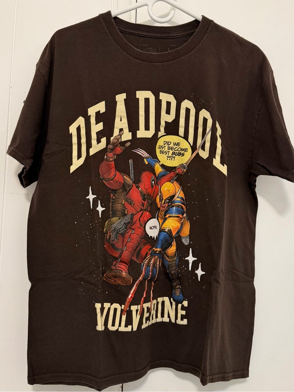 Deadpool & Wolverine Graphic Tee - Brown